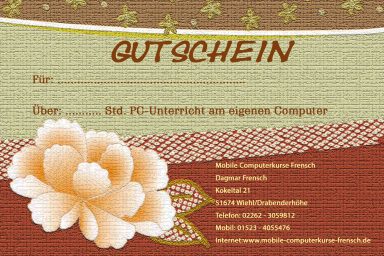 Braun/Terracotta/Blume